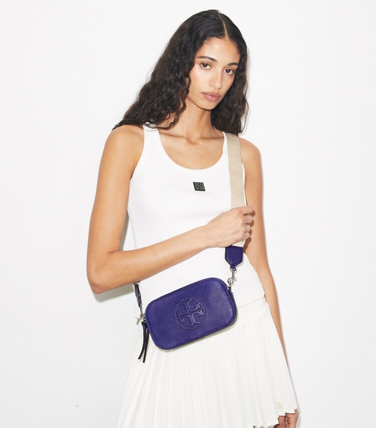 Tory Burch designer sacs à bandoulière Sac bandoulière Mini Miller dans Ballpoint Blue accessoire sur le modèle