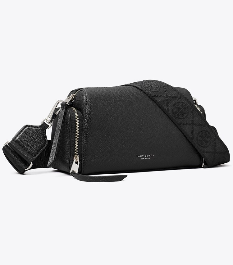 Tory Burch designer sacs à bandoulière Sac bandoulière Perry Voyager dans Black angle