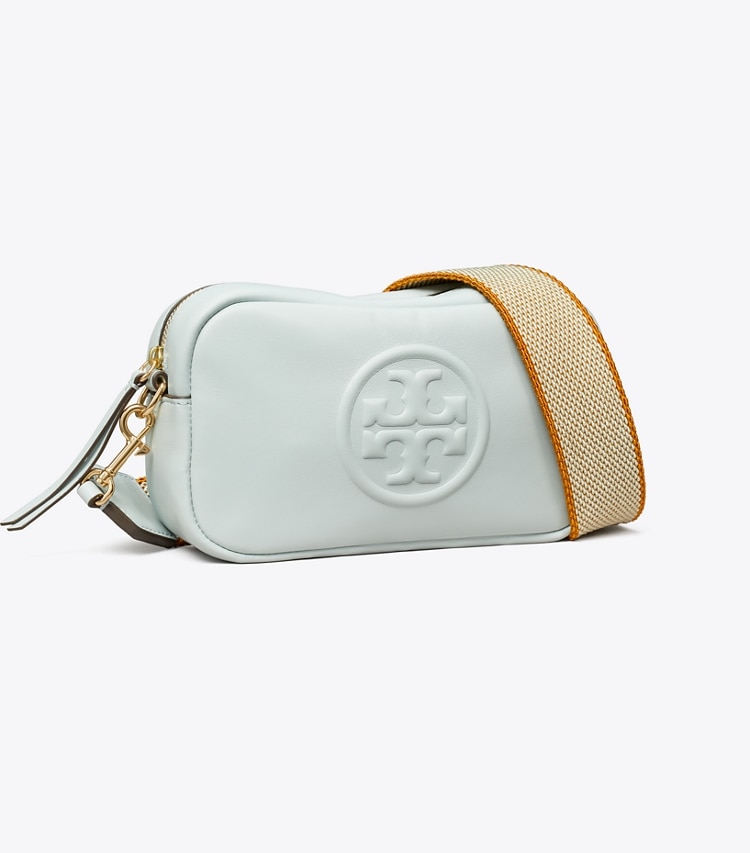 Tory Burch designer sacs à bandoulière Sac bandoulière souple Mini Miller dans Light Sea angle