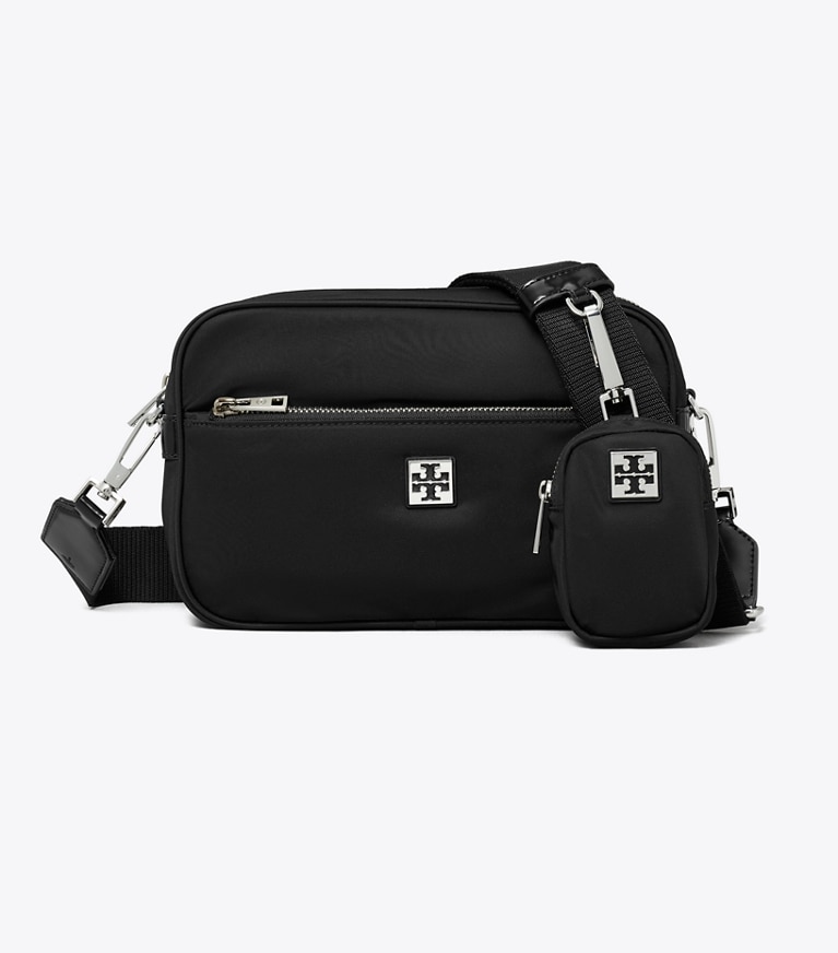 Tory Burch designer sacs porté épaule Sac bandoulière Virginia dans Black de face