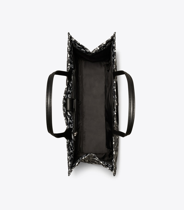 Tory Burch designer cabas Sac cabas imprimé Ella in Prismatic Logo angle
