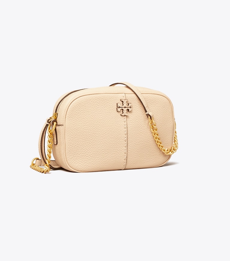 Tory Burch designer sacs à bandoulière Sac caméra McGraw dans BRIE angle