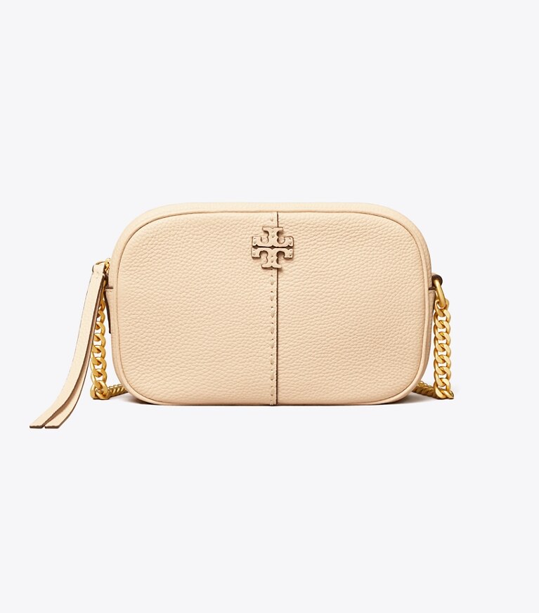 Tory Burch designer sacs à bandoulière Sac caméra McGraw dans BRIE de face