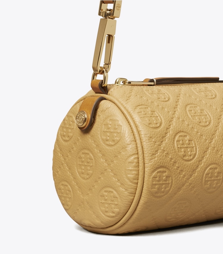 Tory Burch designer sacs à bandoulière Sac cylindrique T Monogram en cuir grainé in Biscotti informations