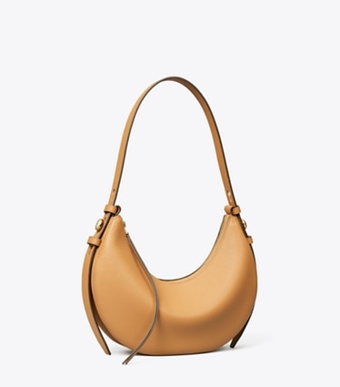 Tory Burch designer sacs porté épaule Sac demi-lune Romy dans Tiramisu angle