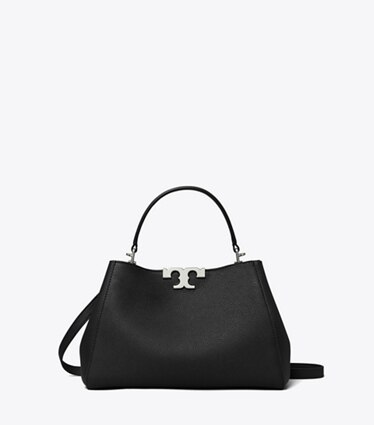 Tory Burch designer sac à main Sac Eleanor Medium souple in Black front