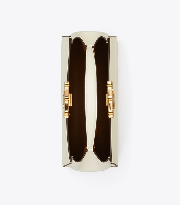 Tory Burch designer sac à main Sac Eleanor in Warm White dessus