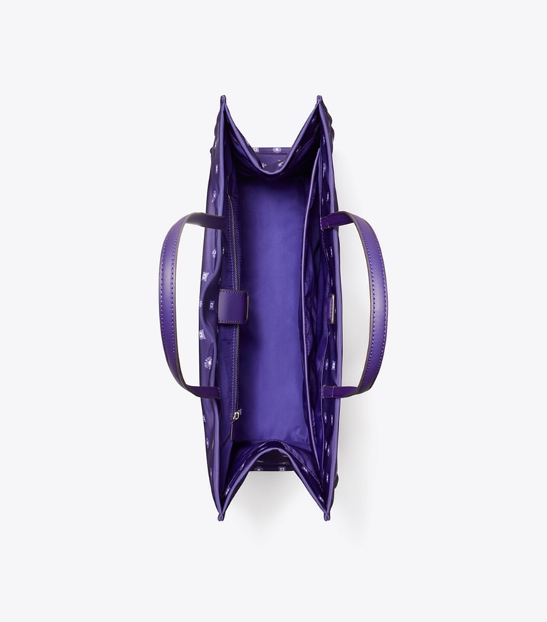 Tory Burch designer cabas Sac fourre-tout imprimé Ella dans Nothing Ditsy vue du dessus