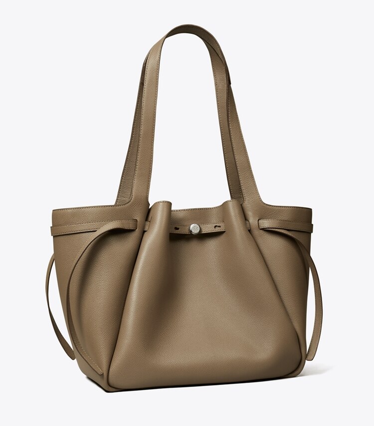 Tory Burch designer cabas Sac fourre-tout Romy dans Wild Mushroom angle