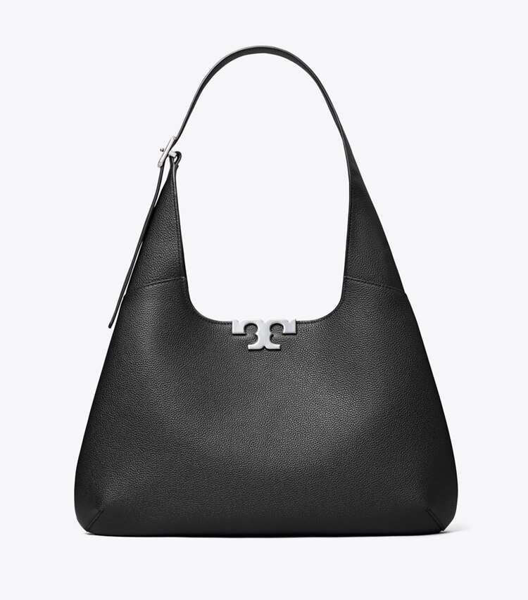 Tory Burch designer sacs porté épaule Sac hobo Eleanor in BLACK front