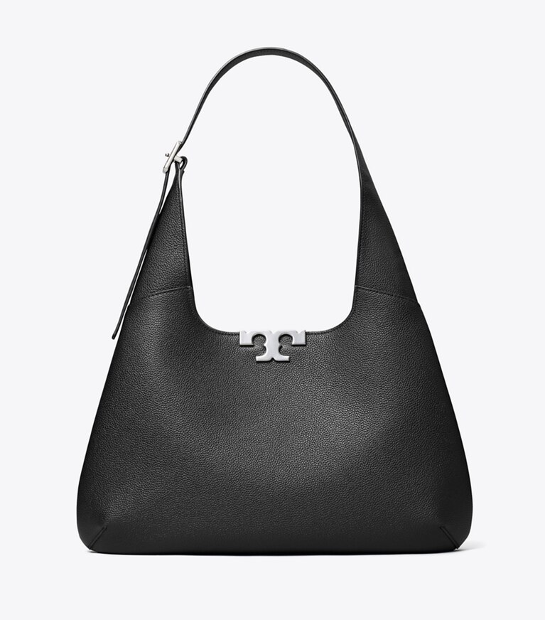 Tory Burch designer sacs porté épaule Sac hobo Eleanor in BLACK front