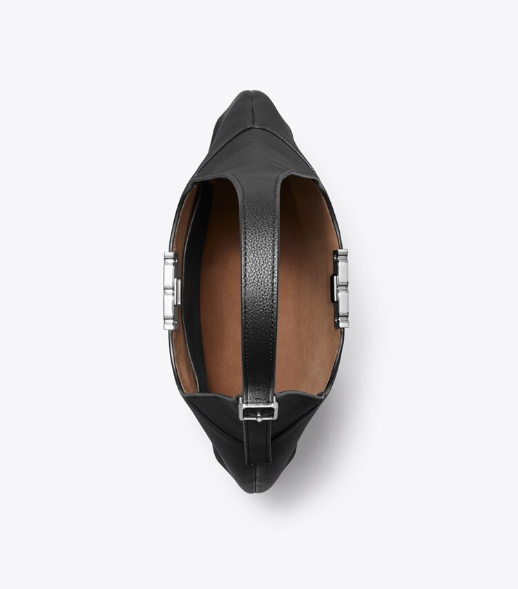 Tory Burch designer sacs porté épaule Sac hobo Eleanor in BLACK dessus