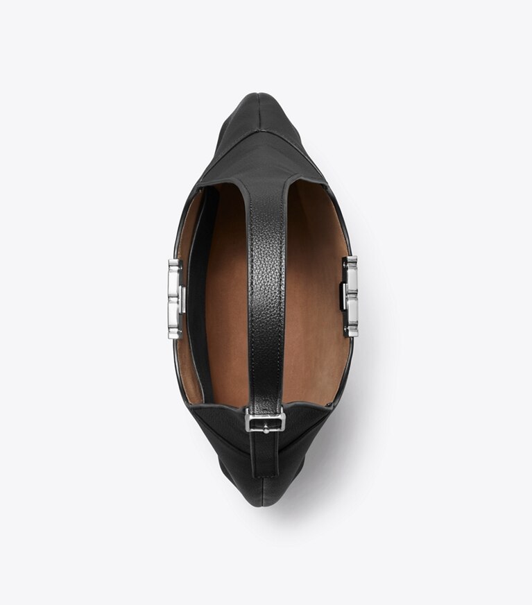 Tory Burch designer sacs porté épaule Sac hobo Eleanor in BLACK dessus