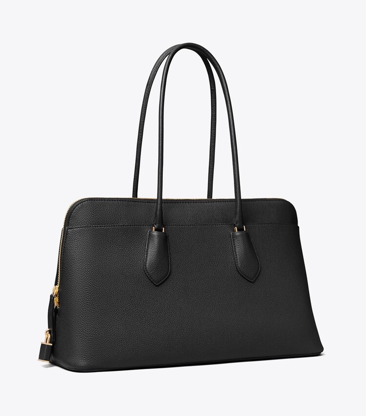 Tory Burch designer sac à main Sac Lock dans Black angle