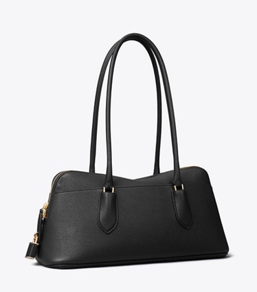 Tory Burch designer sac à main Sac Lock East-West in Black angle