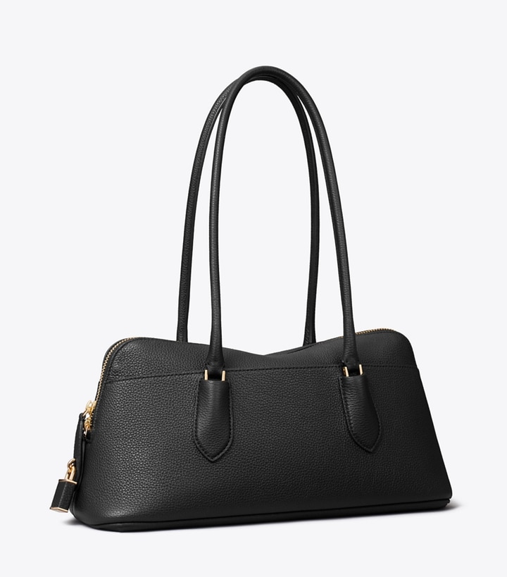 Tory Burch designer sac à main Sac Lock East-West in Black angle