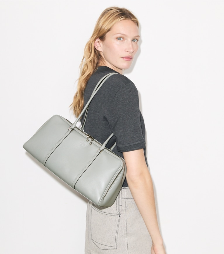 Tory Burch designer sac à main Sac Marshmallow dans Loutre accessoire sur le modèle