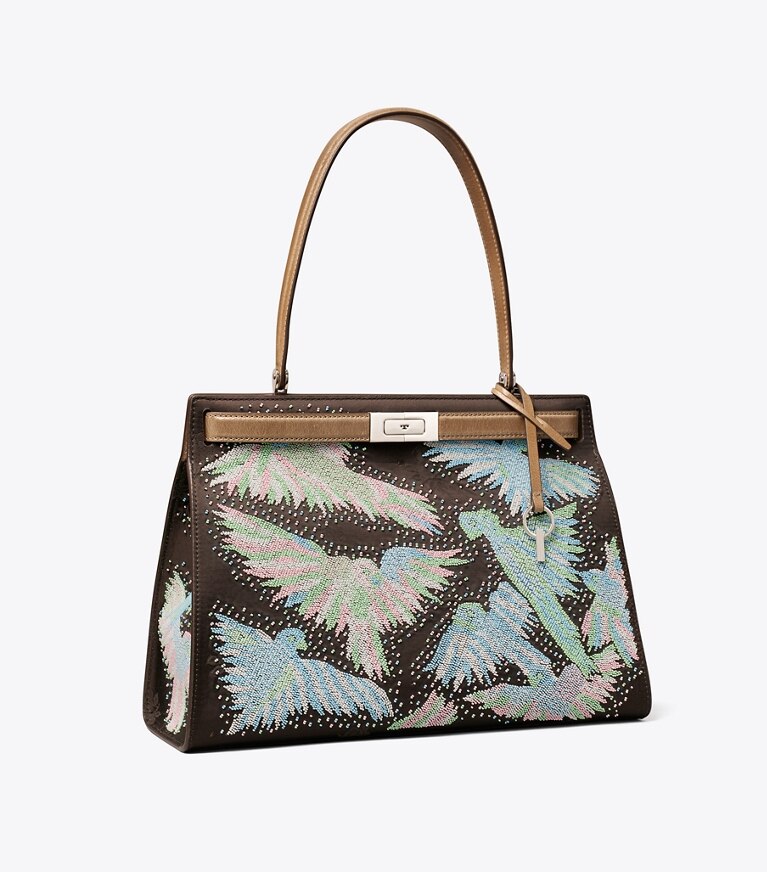 Tory Burch designer cabas Sac perlé Lee Radziwill classique dans Multi angle