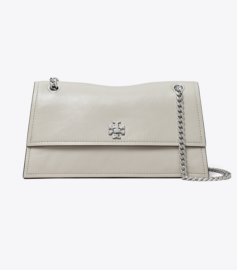 Tory Burch designer sacs porté épaule Sac porté épaule à fermoir Kira in Dove Gray front