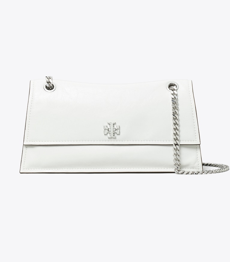 Tory Burch designer sacs porté épaule Sac porté épaule à fermoir Kira in BIANCO front