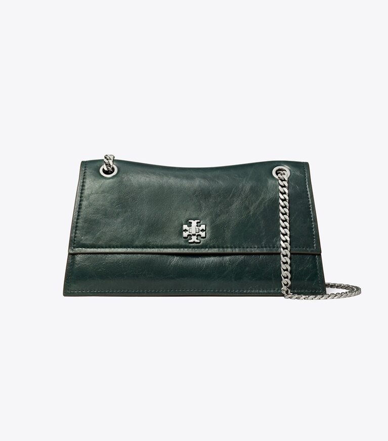 Tory Burch designer sacs porté épaule Sac porté épaule à fermoir Kira in Warm Teal angle