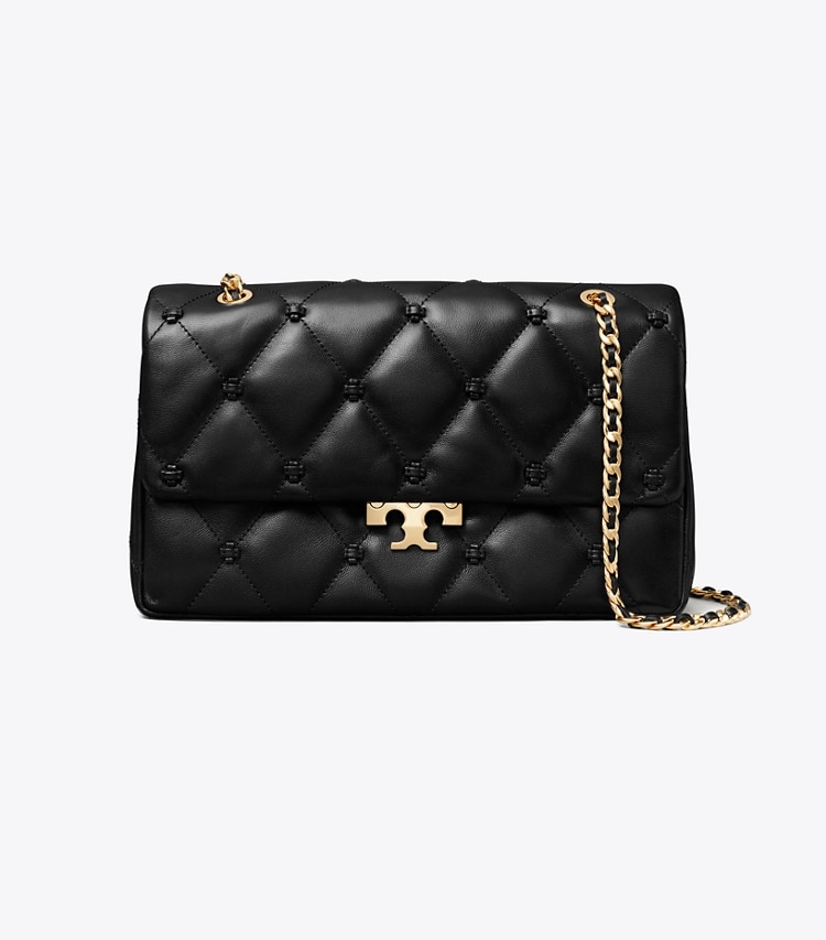Tory Burch designer sacs porté épaule Sac porté épaule Bunny Knot in Black front