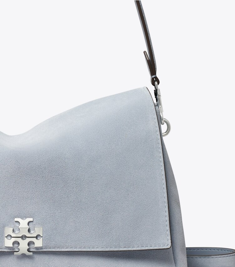 Tory Burch designer sacs porté épaule Sac porté épaule Charlie en daim in Vapor Blue informations
