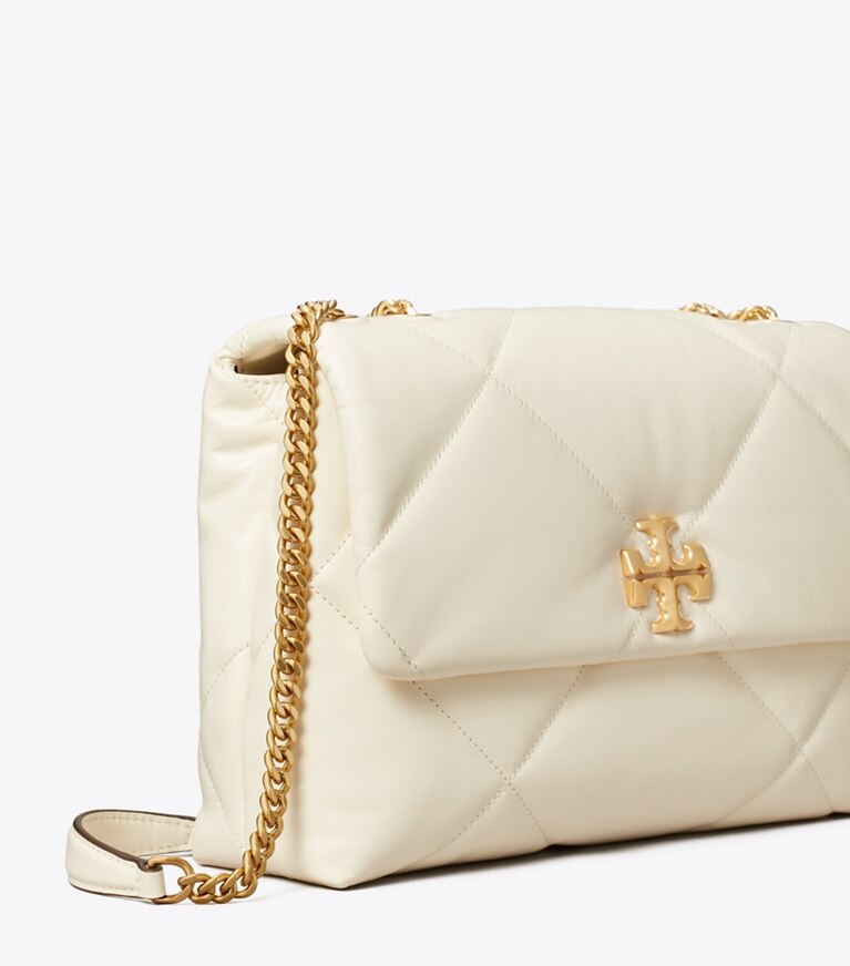 Tory Burch designer sacs porté épaule Sac porté épaule convertible Kira à matelassage losange in Warm White informations