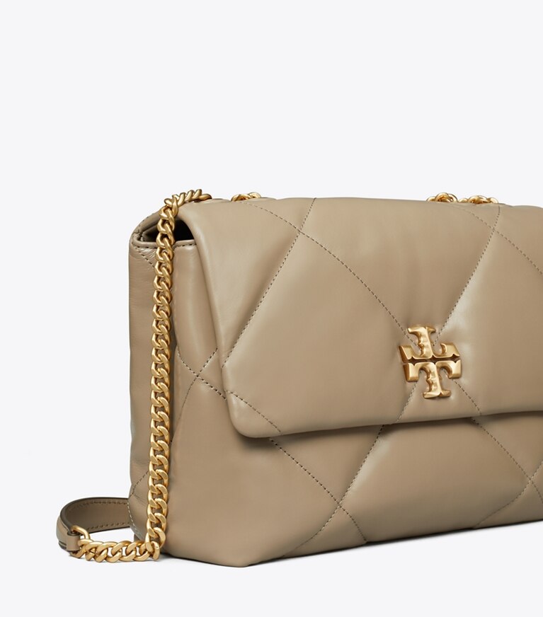 Tory Burch designer sacs porté épaule Sac porté épaule convertible Kira à matelassage losange in Taupe Oak informations