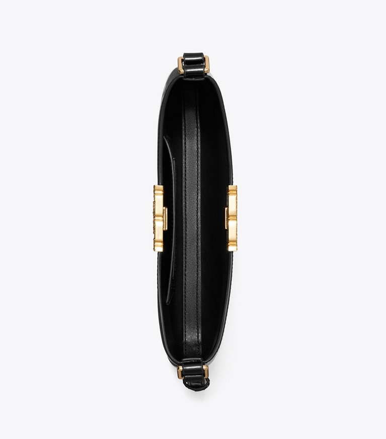 Tory Burch designer sacs porté épaule Sac porté épaule fin Eleanor à cristaux in Black angle