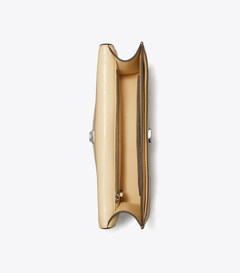 Tory Burch designer sacs porté épaule Sac porté épaule Fleming dans Vanilla Soft Serve vue du dessus