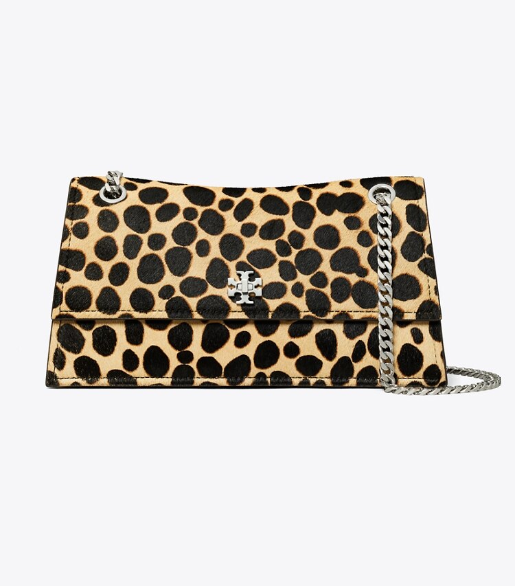 Tory Burch designer sacs porté épaule Sac porté épaule Kira en cuir de veau façon poulain à fermoir dans Trench / Black de face