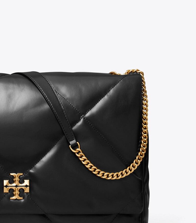 Tory Burch designer sacs porté épaule Sac porté épaule Kira surdimensionné à matelassage diamant dans Black détails