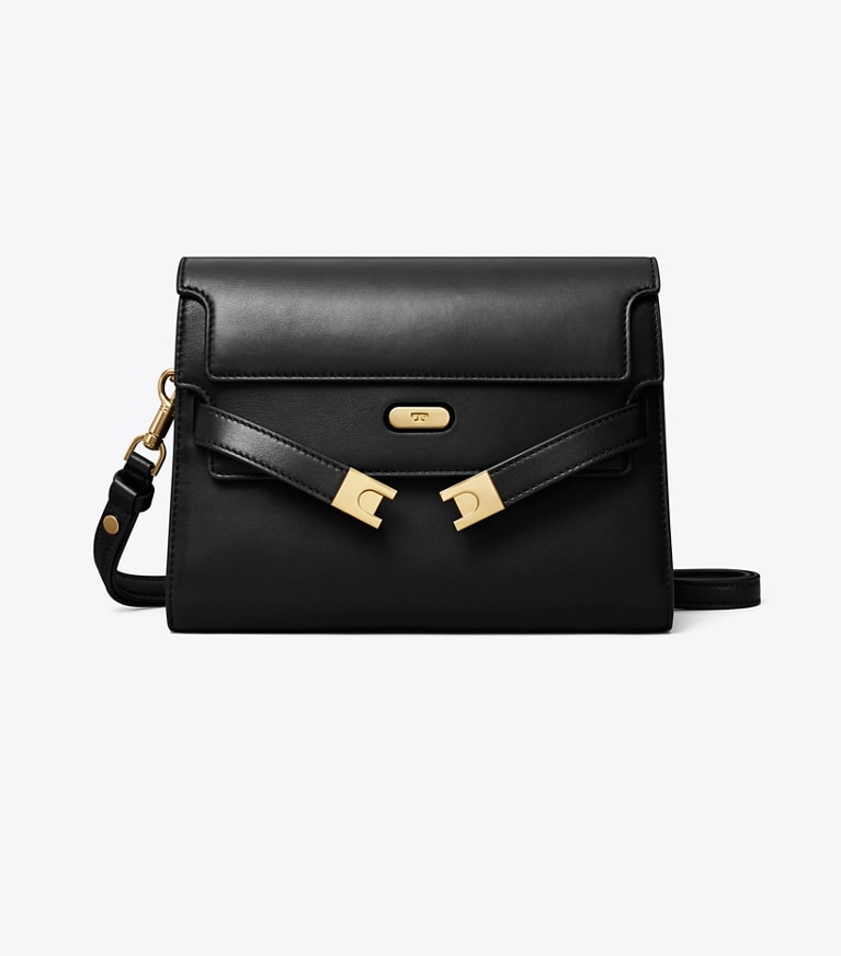 Tory Burch designer sacs porté épaule Sac porté épaule Lee Radziwill in Black angle