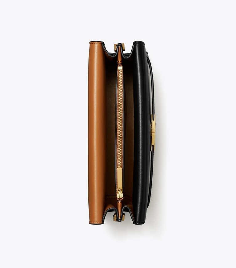 Tory Burch designer sacs porté épaule Sac porté épaule Lee Radziwill in Black angle