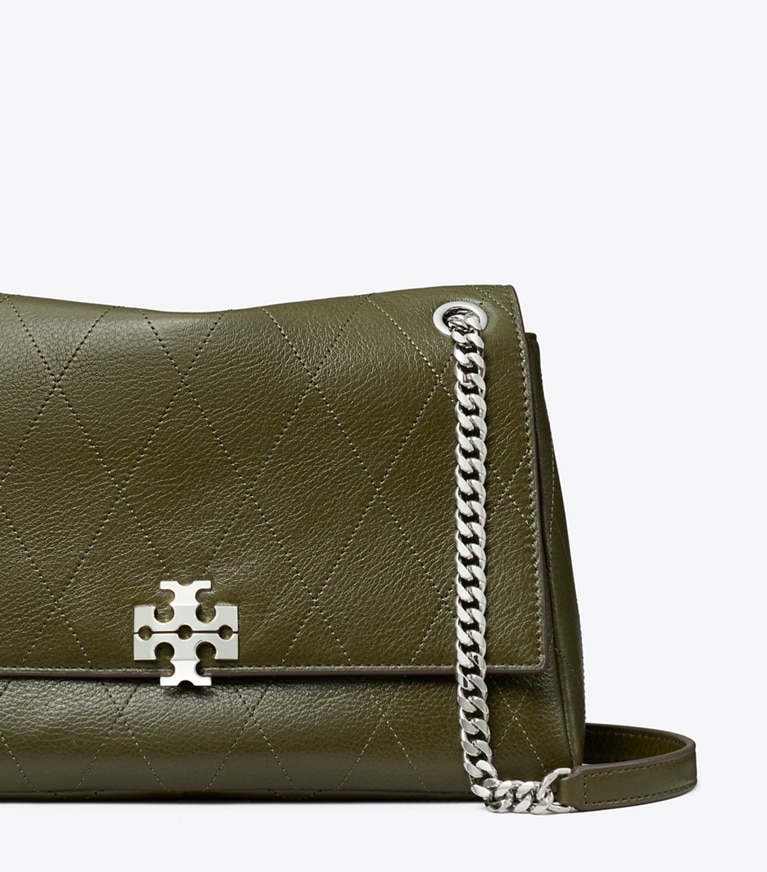 Tory Burch designer sacs porté épaule Sac porté épaule matelassé Charlie in Dark Olive informations