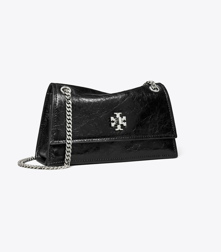 Tory Burch designer sacs porté épaule Sac porté épaule mini Kira à fermoir dans Black angle