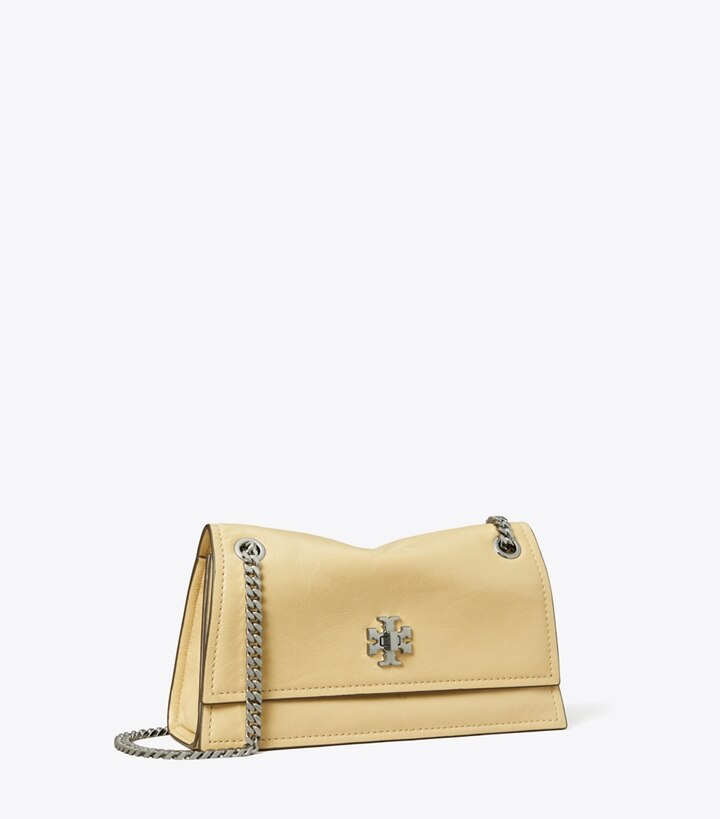 Tory Burch designer sacs porté épaule Sac porté épaule mini Kira à fermoir dans Praline angle