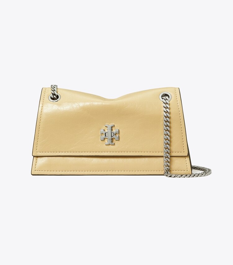 Tory Burch designer sacs porté épaule Sac porté épaule mini Kira à fermoir dans Praline de face