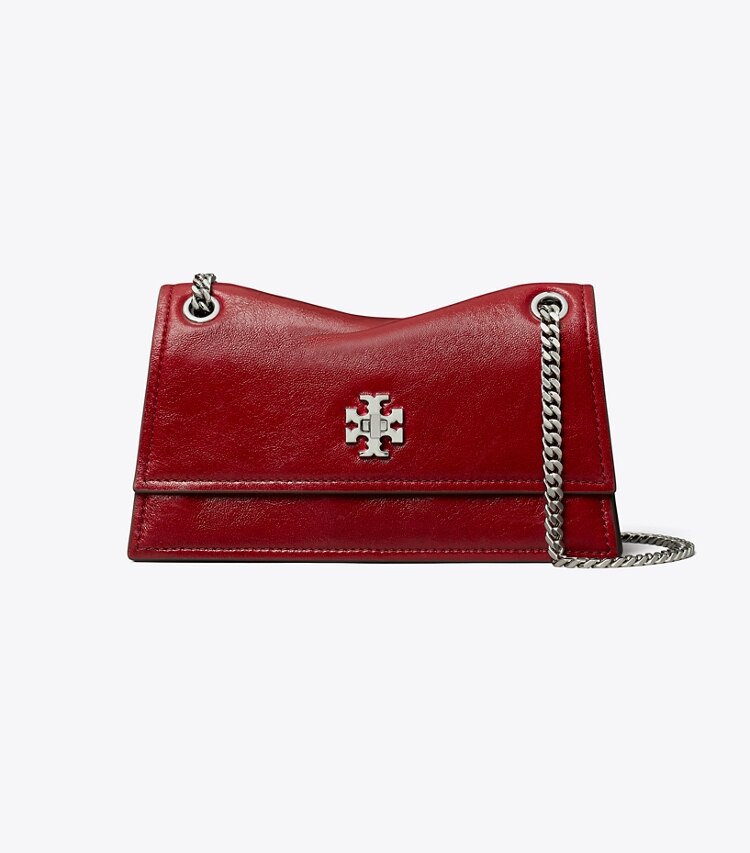 Tory Burch designer sacs porté épaule Sac porté épaule Mini Kira avec fermoir tourniquet in Red front