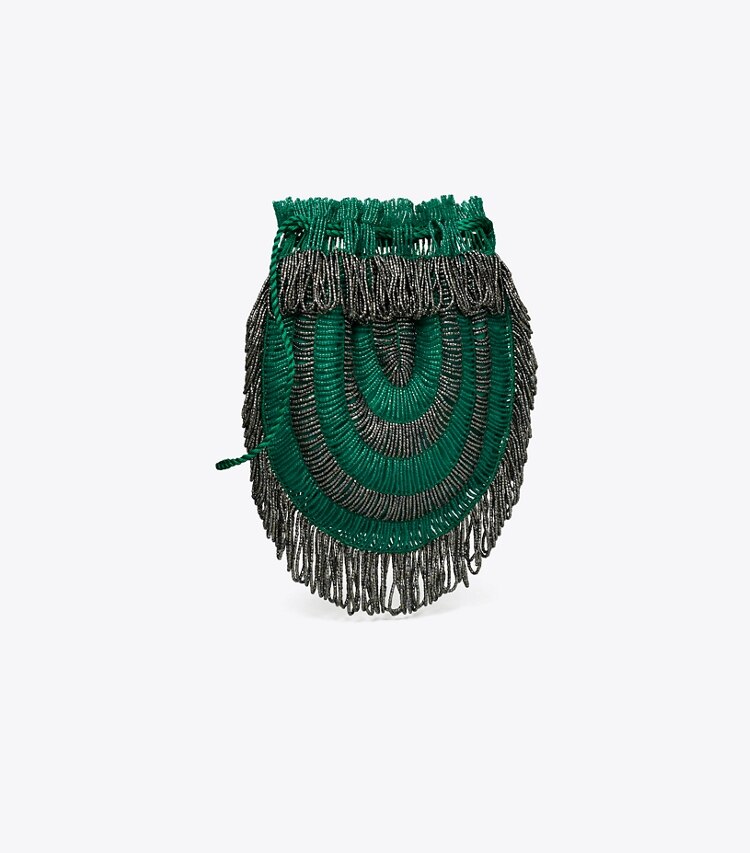 Tory Burch designer sacs à bandoulière Sac rétro perlé dans Green Multi angle