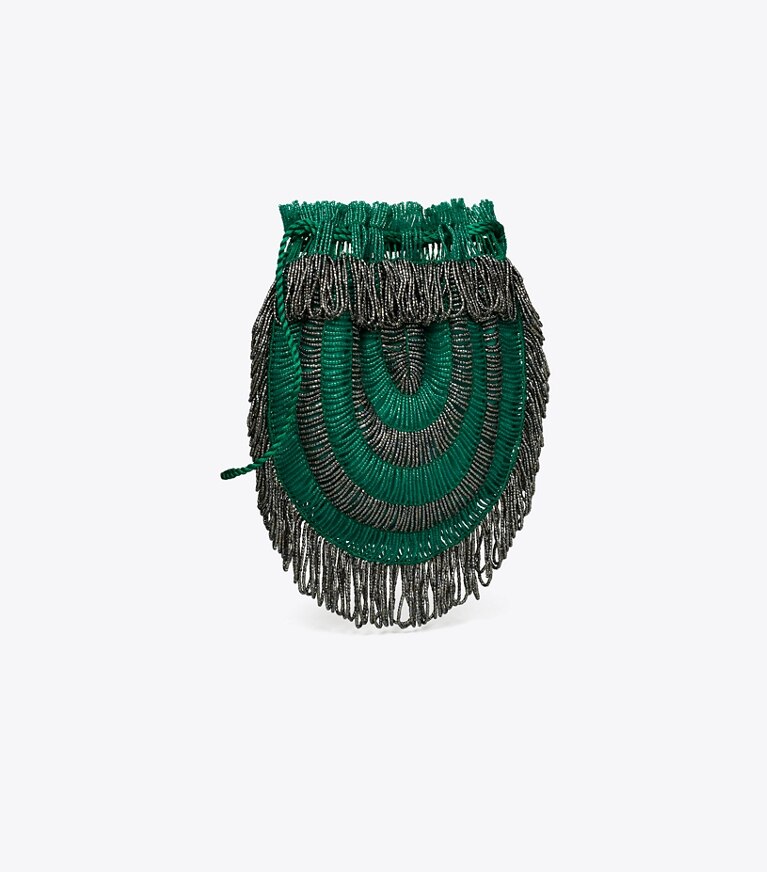 Tory Burch designer sacs à bandoulière Sac rétro perlé dans Green Multi angle
