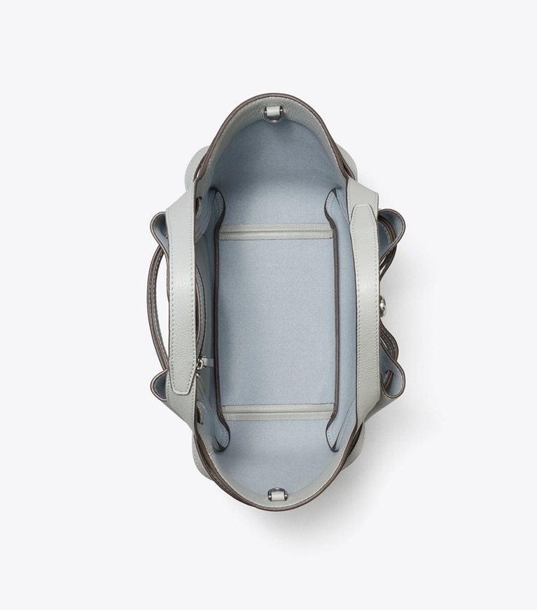 Tory Burch designer cabas Sac Romy in Light Granite angle