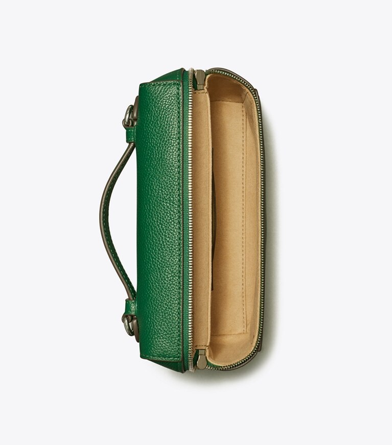 Tory Burch designer mini sacs Sac Romy Slim à poignée in Dark Kale dessus