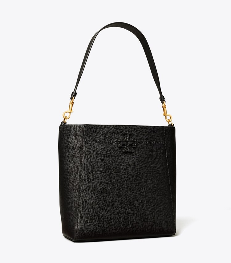 Tory Burch designer sacs hobo Sac seau McGraw dans Black angle