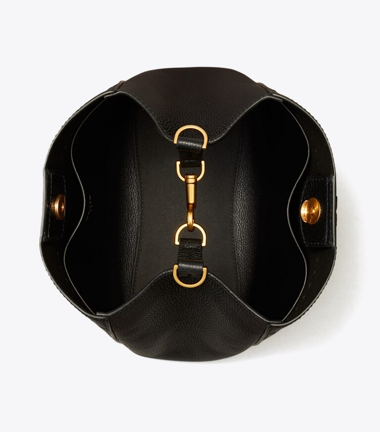 Tory Burch designer sacs hobo Sac seau McGraw dans Black vue du dessus