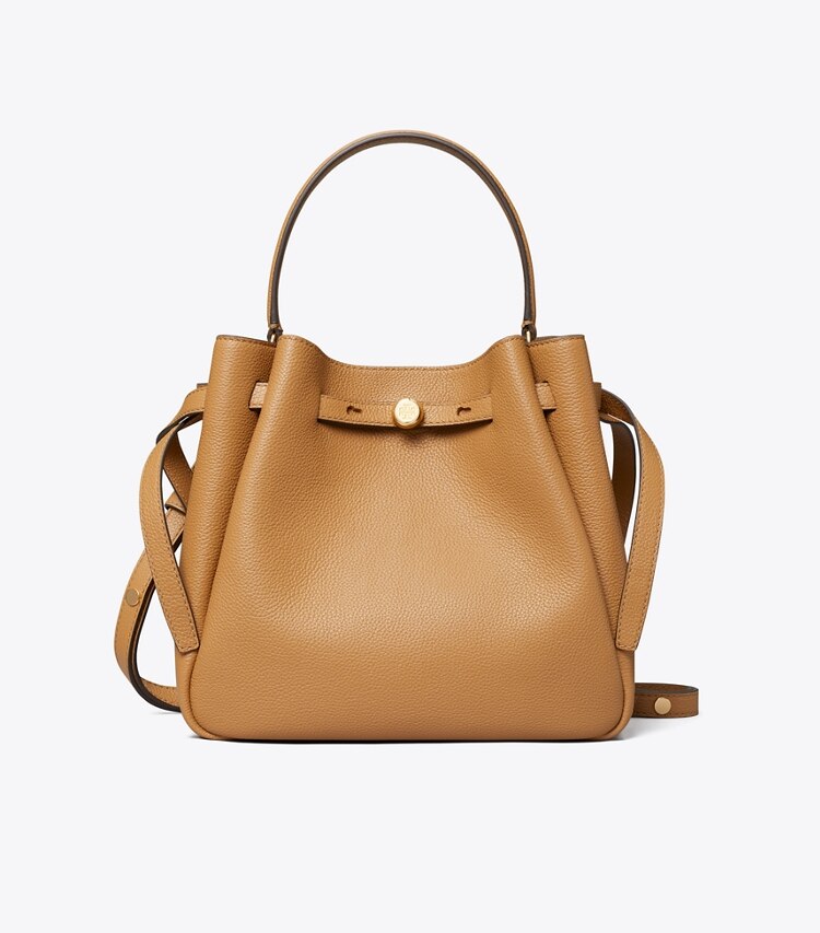Tory Burch designer sacs à bandoulière Sac seau Romy in Tiramisu front
