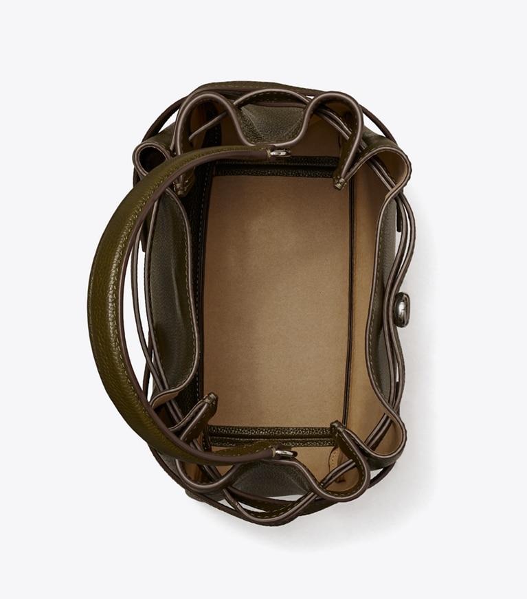 Tory Burch designer sacs à bandoulière Sac seau Romy in Leccio dessus
