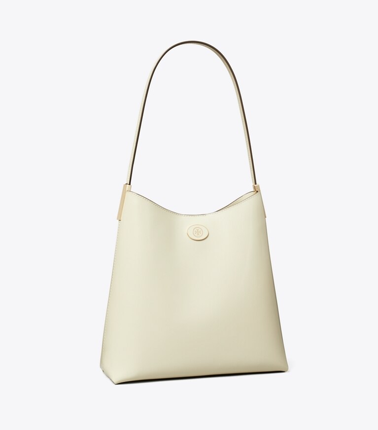 Tory Burch designer sacs hobo Sac vagabond Robinson Spazzolato dans SHEA BUTTER angle