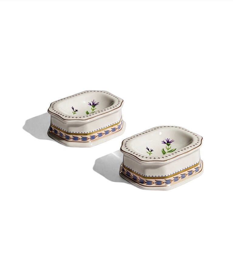 Tory Burch designer décoration Salière, lot de 2 dans Ivory / Multi supplémentaire